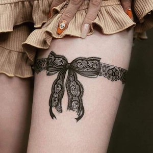 simple garter belt tattoo Simple Garter Tattoo main image 1