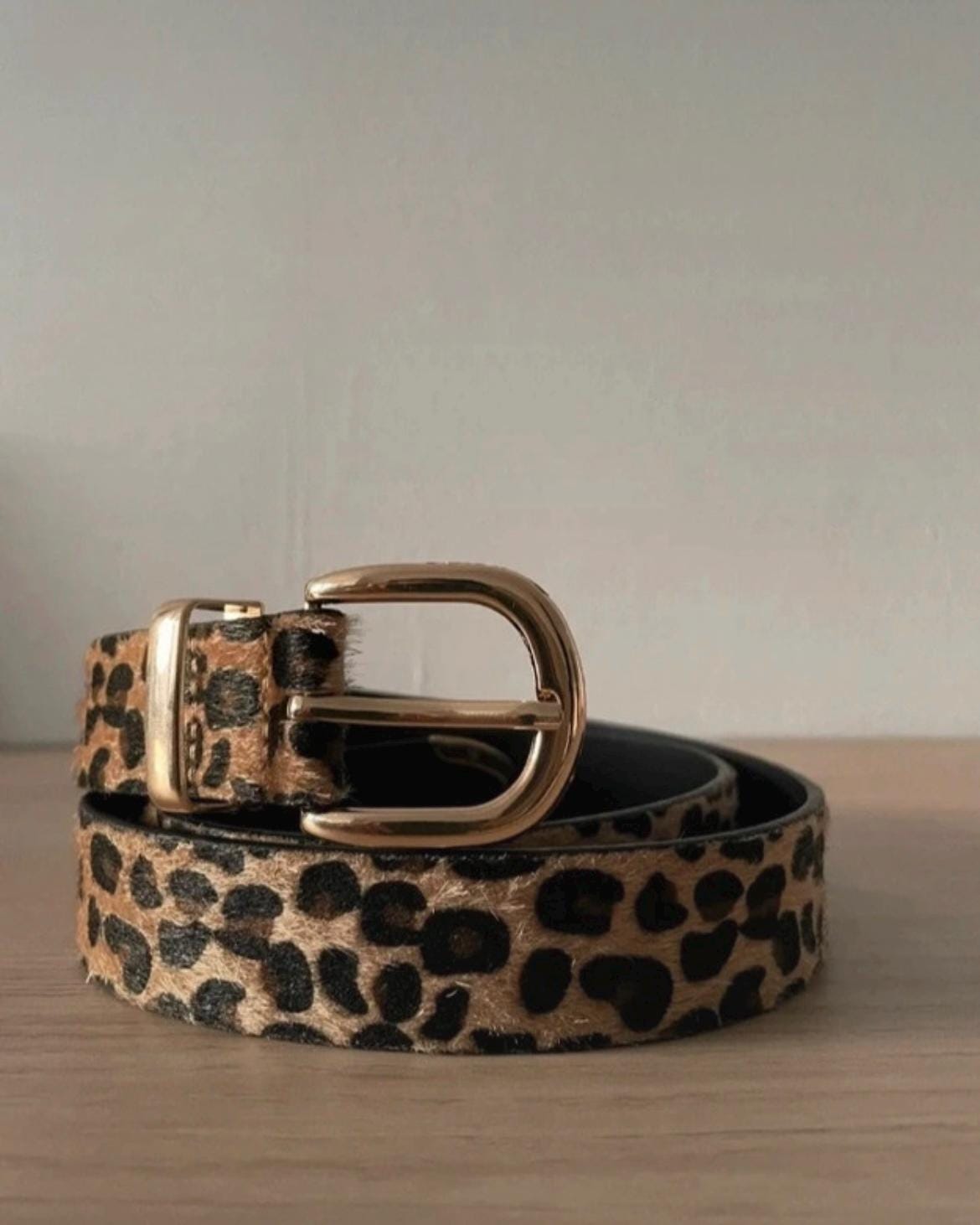 希少✨ d.i.a ベルト フェザー レオパード バックル ヴィンテージ Vintage leopard belt - Etsy 日本