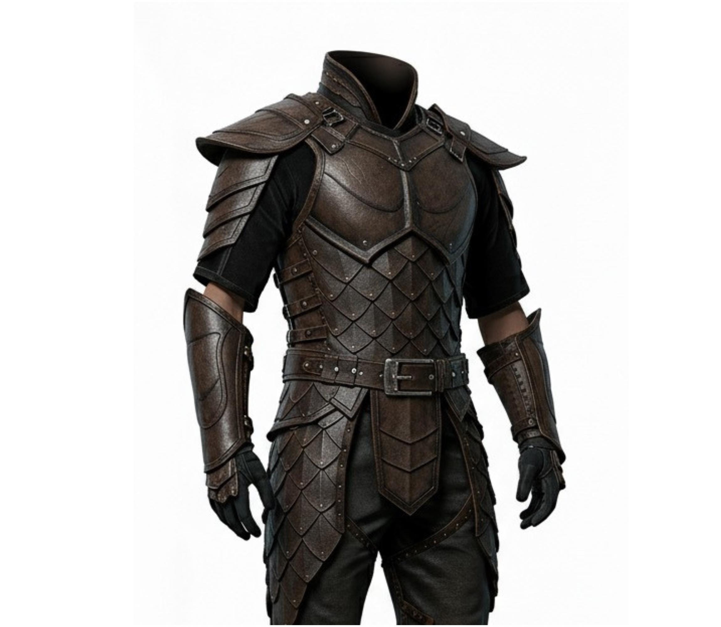 Handmade Leather Dragon Scale Armor – Gothic Medieval Cosplay Suit - Etsy