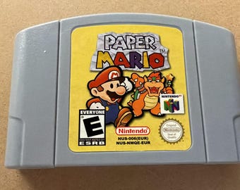 Paper Mario Nintendo 64 Cartridge Tested and Working (PAL)