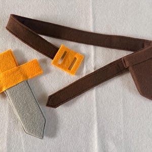 Handmade Felt Dagger and Scabbard Set