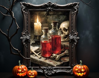 Gothic Horror Poster: The Ingredients - Dark Art Print - Cozy Dreadfuls