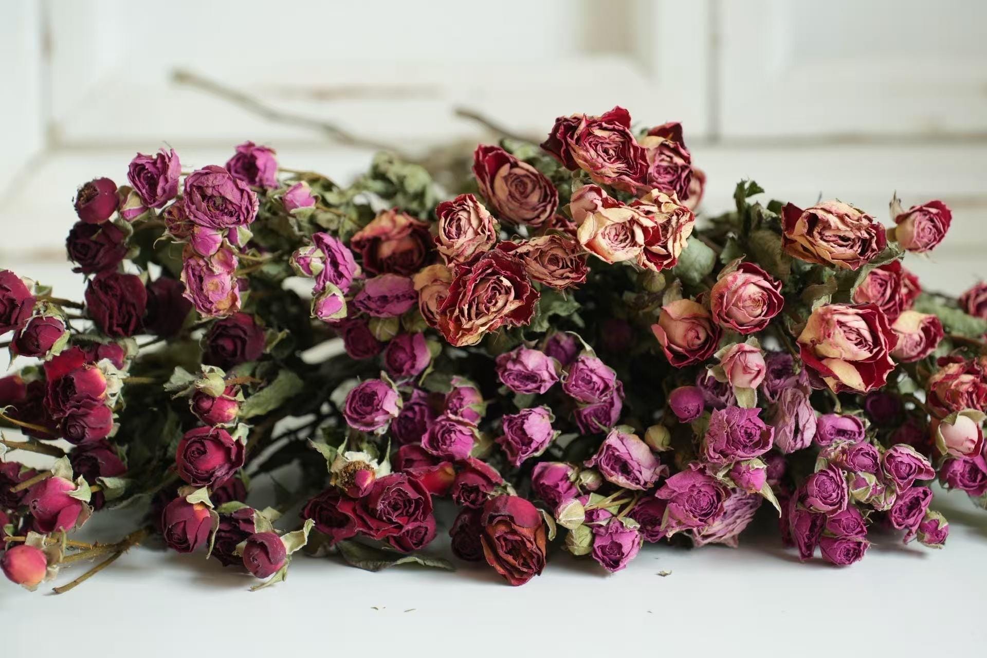 Dried Mini Rose Bouquet