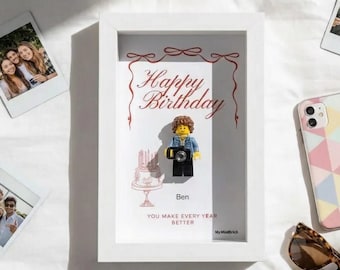 Personalized Mini Figure Frame - Best Friend Birthday Keepsake, Tini Bit Older Gift