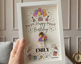 Custom Mini Figure Frame, Dirty 30 Birthday Gift for Her, 30th Milestone Keepsake