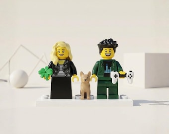 Personalized Mini Figure, Build Your Own Custom Character, Couple & Family Mini Figure, Unique Valentine's Day Gift for Him or Her