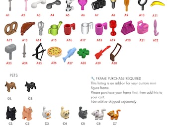 Custom Mini Figure Add-On | Extra Accessory for Your Personalized Frame | Upgrade Your Order