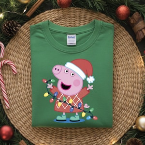 Custom Pig Birthday Shirt: Christmas Matching Party T-Shirt