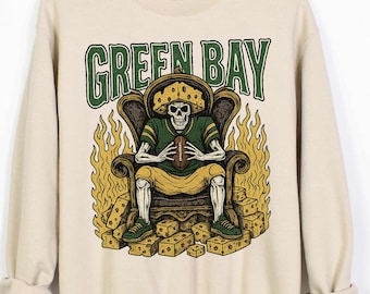 Vintage Green Bay Football Sweatshirt: Game Day Retro Shirt, HS5
