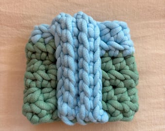 Cozie vert et bleu bébé avec poignée