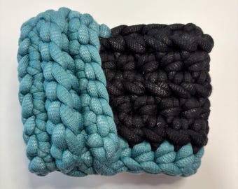 Cozie noir et bleu avec poignée