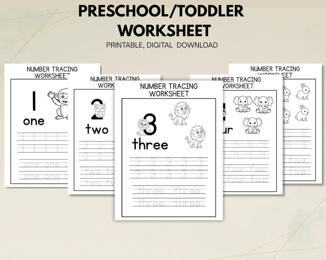 Printable Number Tracing Worksheets 0-10 | Counting & Handwriting ...