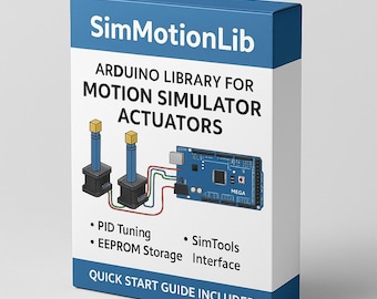 SimMotionLib: Arduino Library for 4-Actuator Motion Simulator (Digital Download)