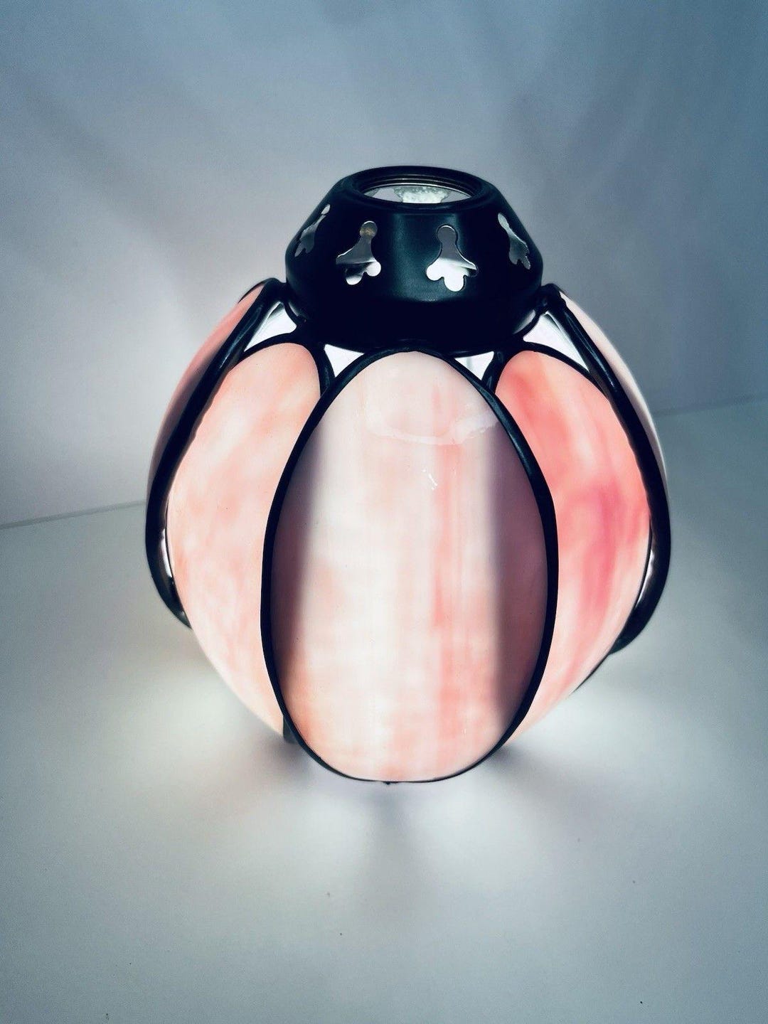 Vintage 6.5” Pink Tulip Flower Slag Glass Lamp Chimney Shade - Etsy