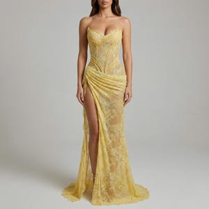 chinese dress ladies Yellow High Neck Homecoming Dress,A-Line Princess Sweet 16 Dress,HC00217, US8 / Champagne main image 1