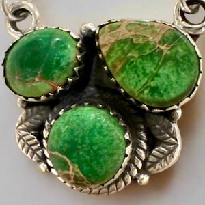 Sonoran Gold Turquoise Necklace Sterling Silver 18”