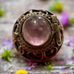 Vintage Taxco Mexico | Amethyst Poison Ring|  Adjustable