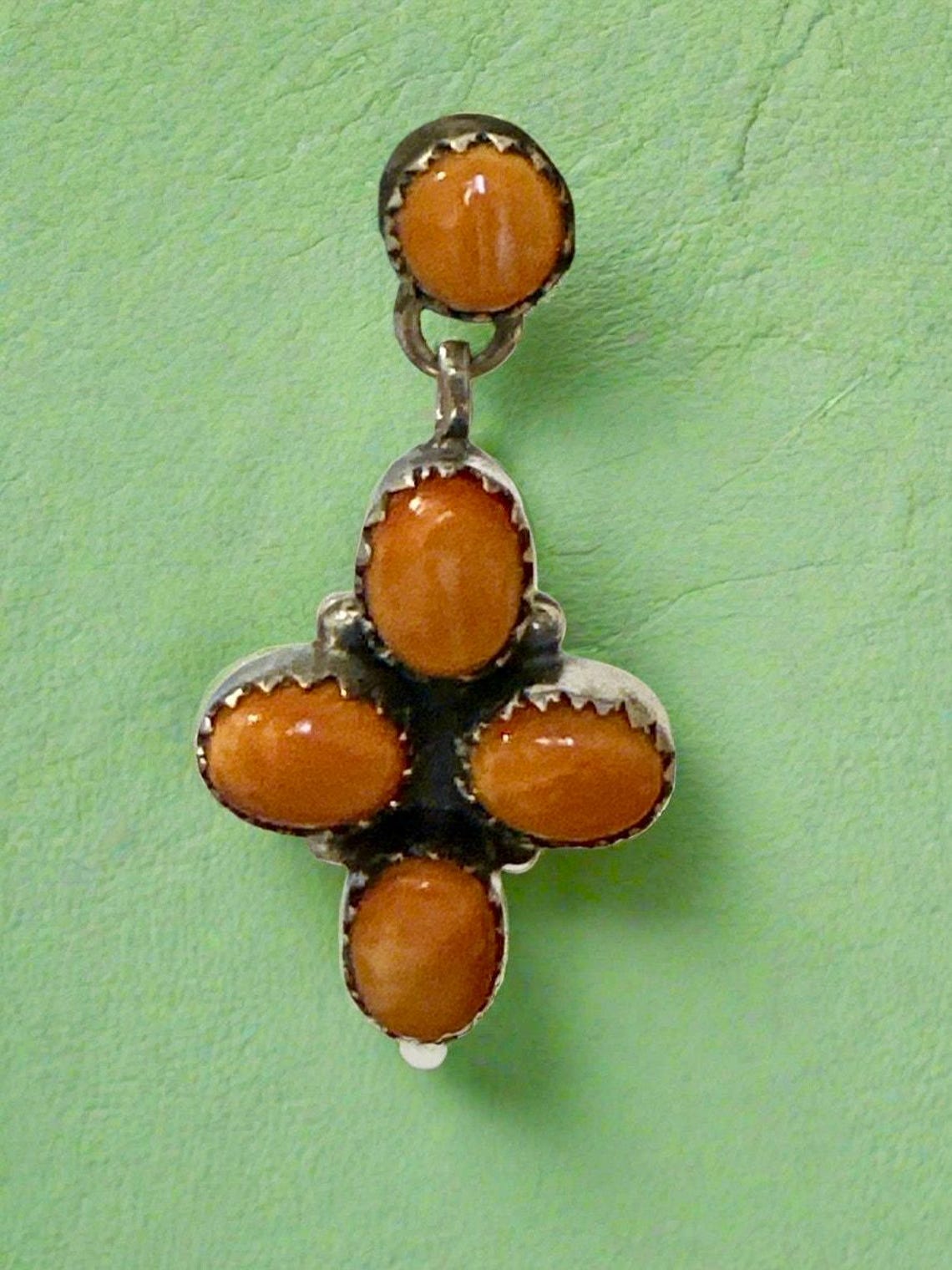 The Laurel Spiny Oyster Stud Earrings