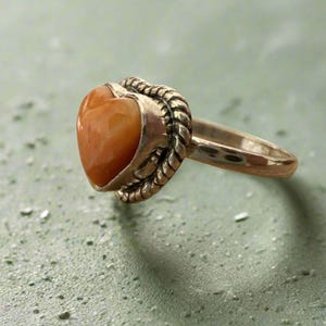Spiny Oyster .925 Sterling Silver Ring Size 9.5
