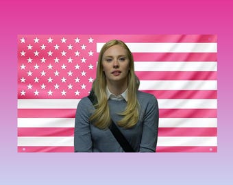 Karen Page Pink US Flag | Daredevil Deborah Ann Woll Wall Tapestry | Dorm Room Decor | Daredevil Fan Gift