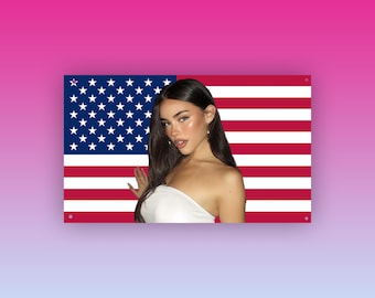 Madison Beer Flag – Hot Girl American Flag Tapestry, Trendy Bedroom Wall Decor
