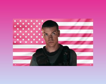 Gally Maze Runner Flag | Pink USA Tapestry | Will Poulter Inspired Wall Decor | Dystopian Fandom Banner | The Maze Runner Glade