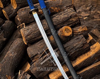 Handmade 40" Japanese Samurai Katana Stainless Steel Collectible Sword with Scabbard
