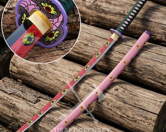 40″Kokushibo Nichirin Katana Sword, Demon Slayer Anime katana, Upper Moon Cosplay Prop