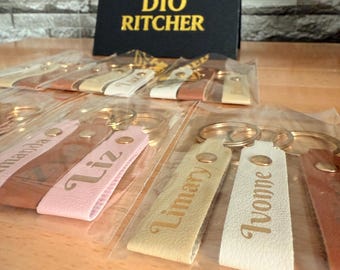 Personalized PU Leather Keychain