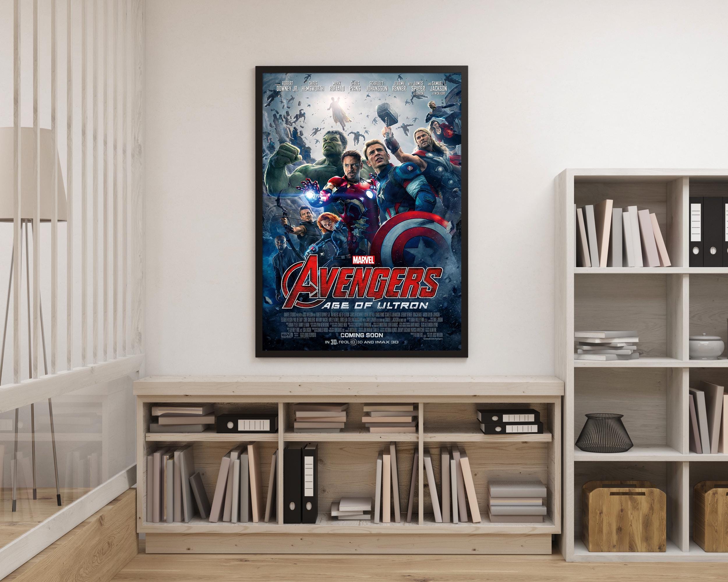 Marvel Poster POSTER THE AVENGERS MARVEL OFFICIAL ORIGINAL CINEMA MOVIE Film Print Premium Poster 12x18 Unframed Marvel Original Home Décor Posters & Prints