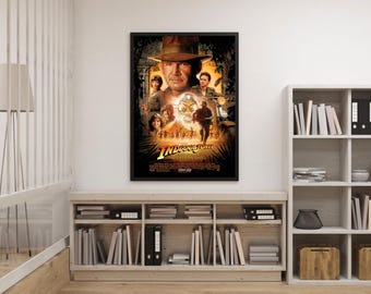 AFFICHE Indiana Jones et le Royaume du Crâne de Cristal (2008) M211