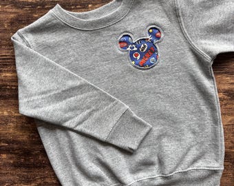 Mickey Mouse Sweatshirt, Mouse Ears Sweatshirt, Boys Disney Sweatshirt