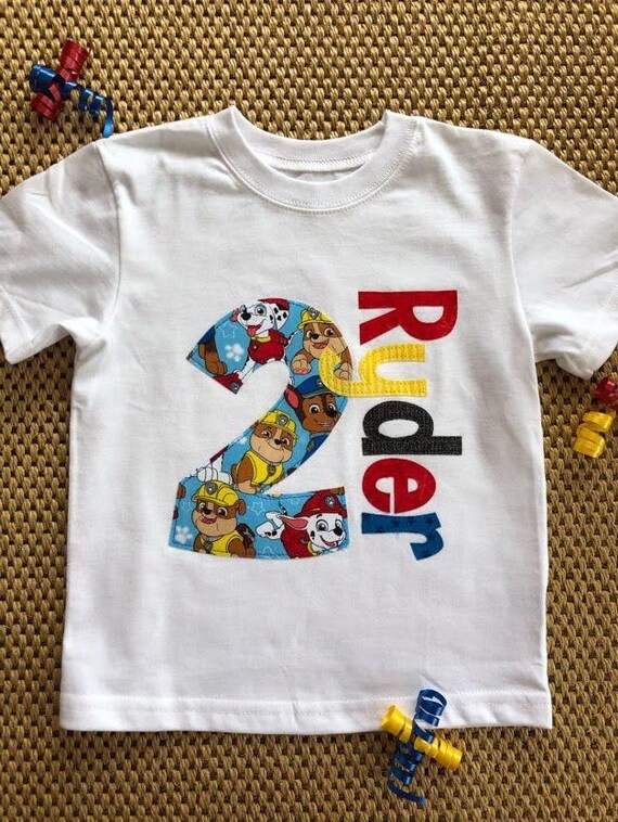 paw patrol birthday shirt