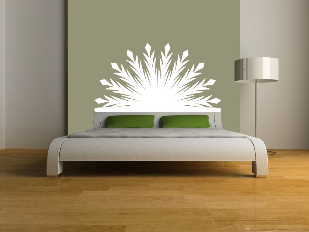 Radiant Headboard Vinyl Wall DECAL BED sticker art room Etsy