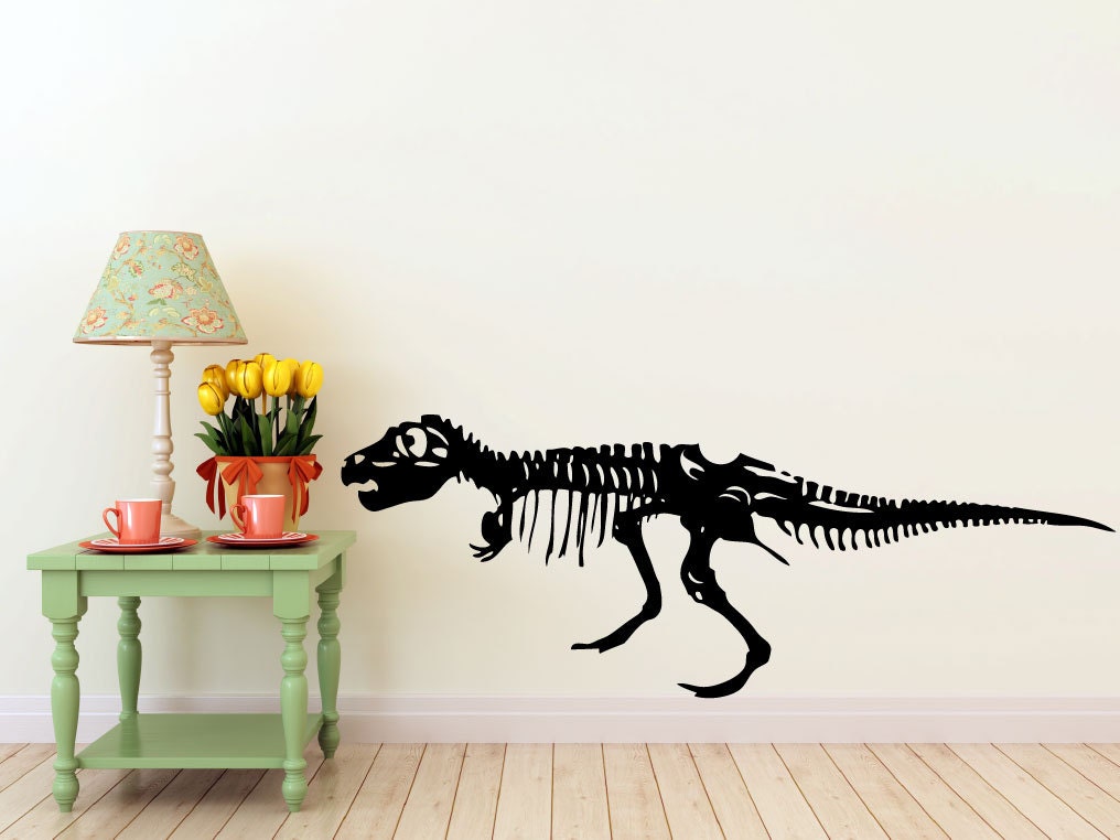 large TRex Dinosaur vinyl Wall DECAL museum interior design Etsy