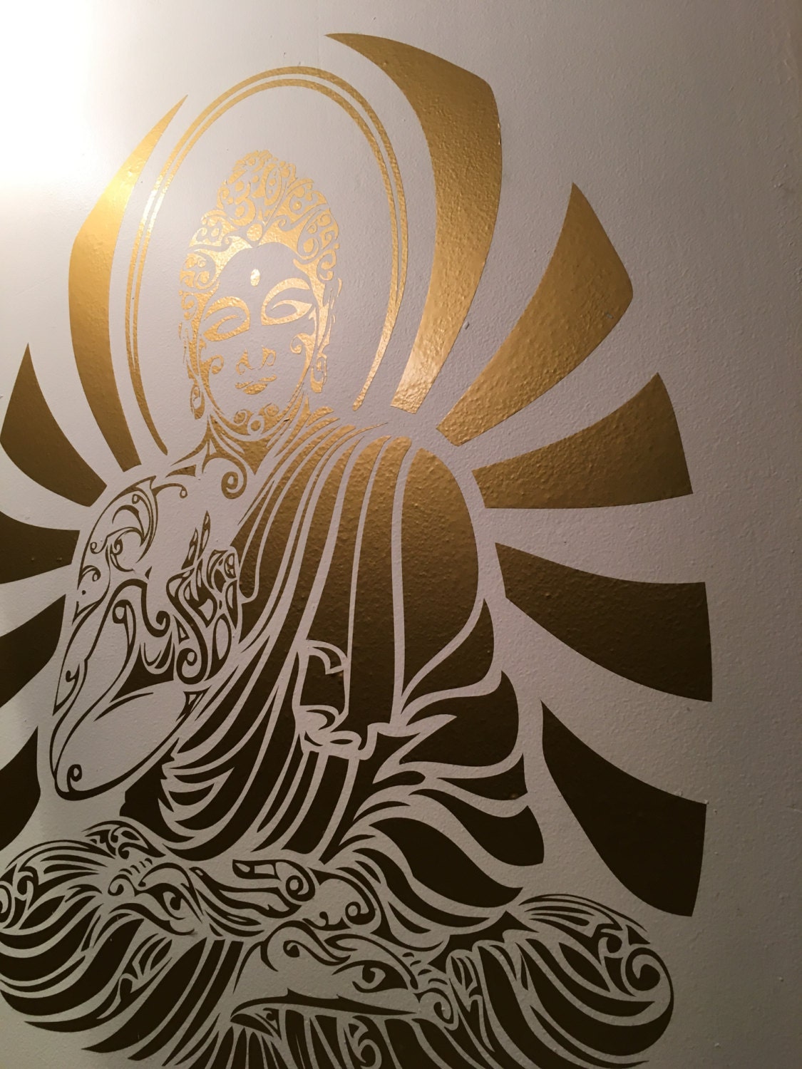 Meditation Buddha vinyl Wall DECAL Art sticker yoga room Etsy