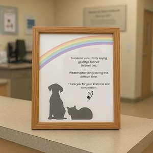 Euthanasia in Progress Sign: Veterinary Clinic Decor