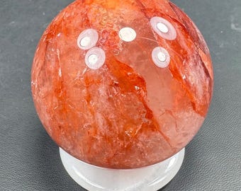 330 Grams Golden Healer Fire Quartz Sphere From China
