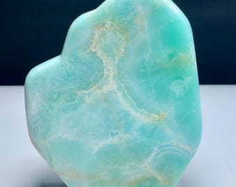 552 Grams Blue Caribbean Calcite Freeform From Pakistan