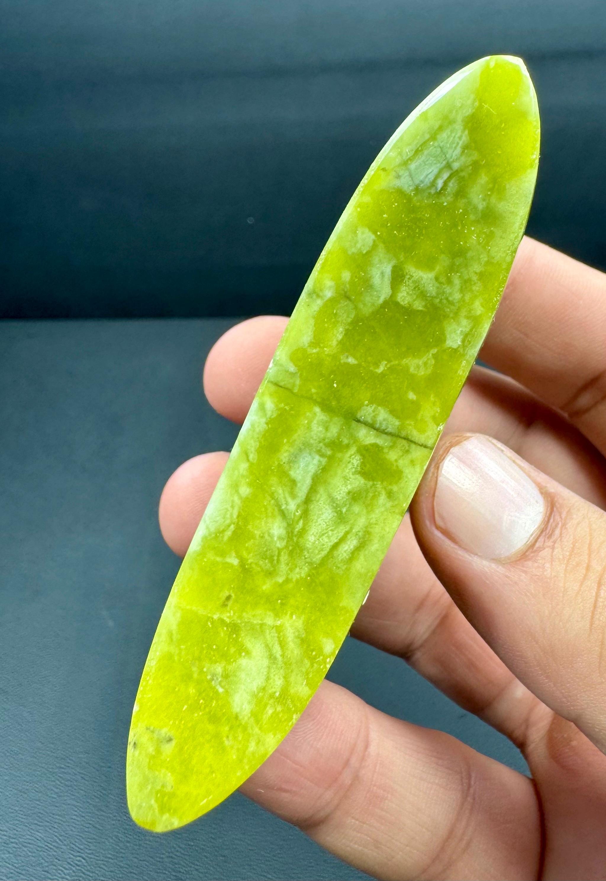 114 Grams Green Jade Moon From Afghanistan - Etsy Canada