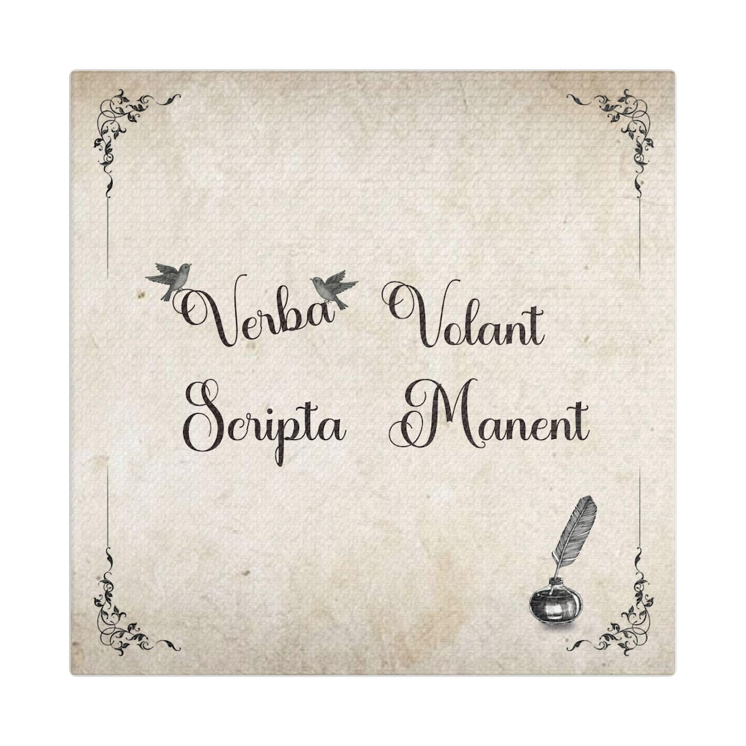 Latin Quote Canvas - 