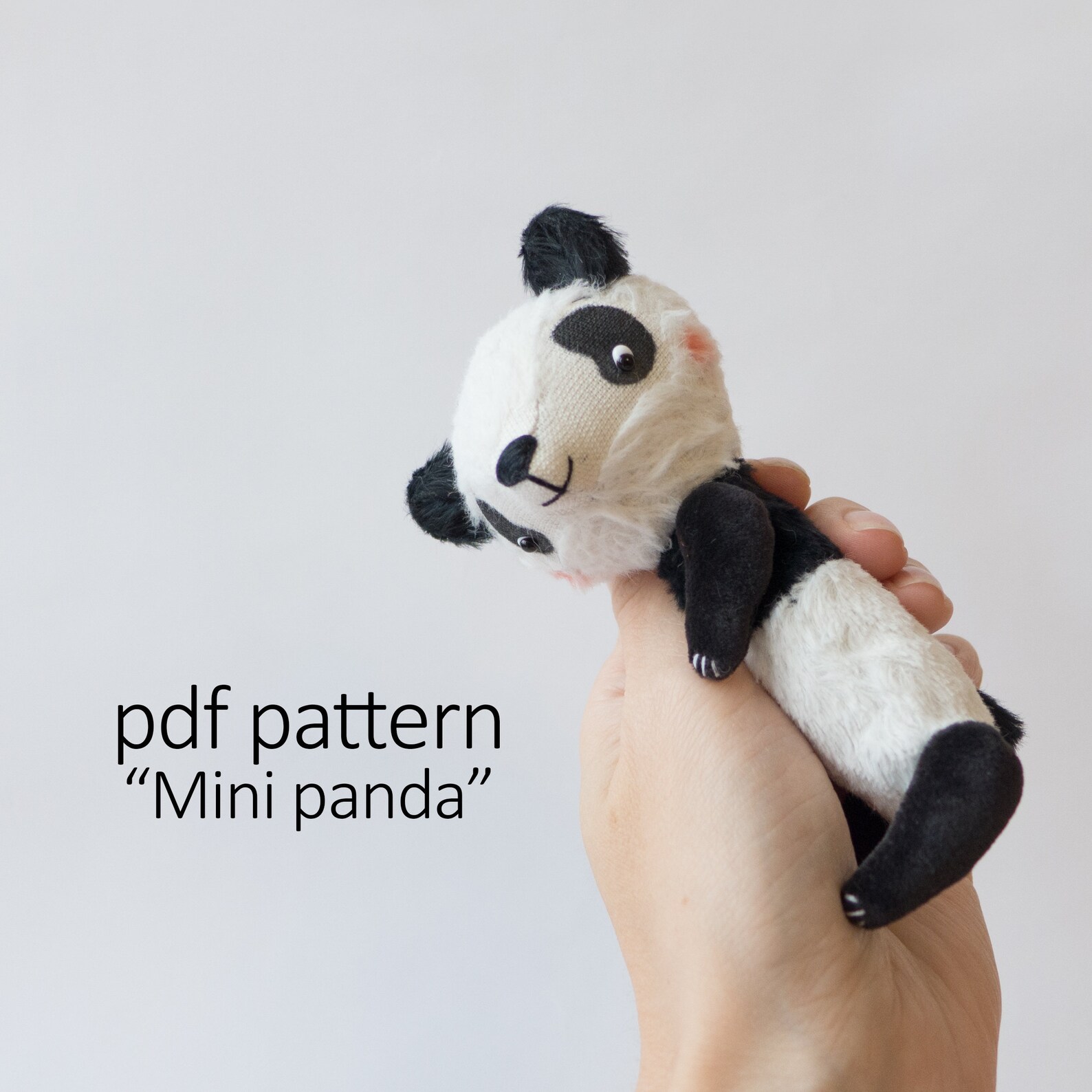 Panda Bear Pattern Pdf Downloadable DIY Teddy Pattern Etsy