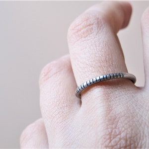 Bague Perfect Cool Minimal Stacking - Géométrique - argent sterling - femme - idéal pour un cadeau de tous les jours pour elle