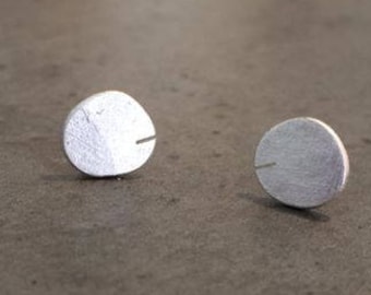 Minimal silver  stud earrings, Sterling Silver Studs, Sterling silver Earrings , modern simple waerable