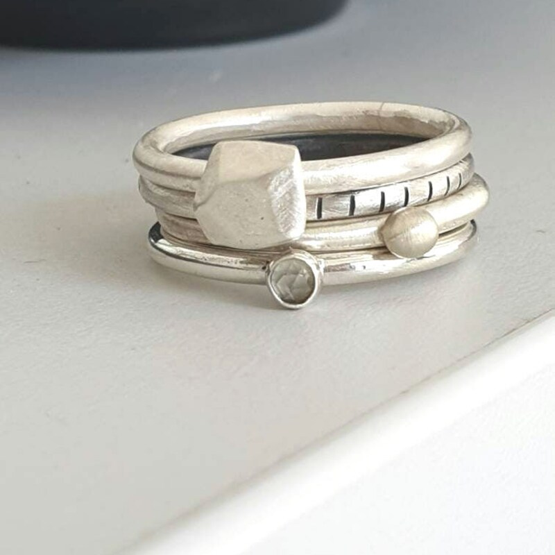 Stackable Ring Set - Etsy
