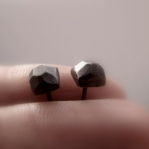 Post stud contemporary  silver earrings, Sterling Silver Studs, Sterling silver Earrings