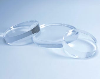Clear Acrylic Circle thick Display Base Round Stand