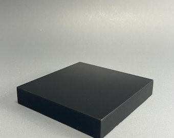 Base de exhibición de acrílico negro personalizada, elevador para figuras, estante de coleccionista