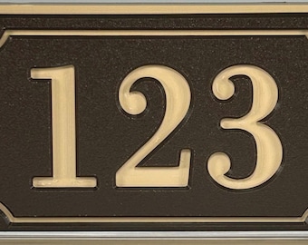 Custom Address sign,  Engraved HDPE Address Numbers