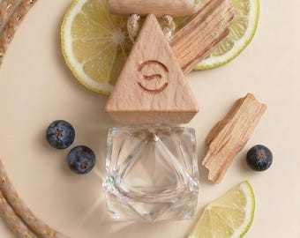 Lot de 2 diffuseurs de placard de voiture Mistral - parfum bergamote, genévrier, bois de cèdre, inspiration hôtel, parfum d'ambiance cadeau